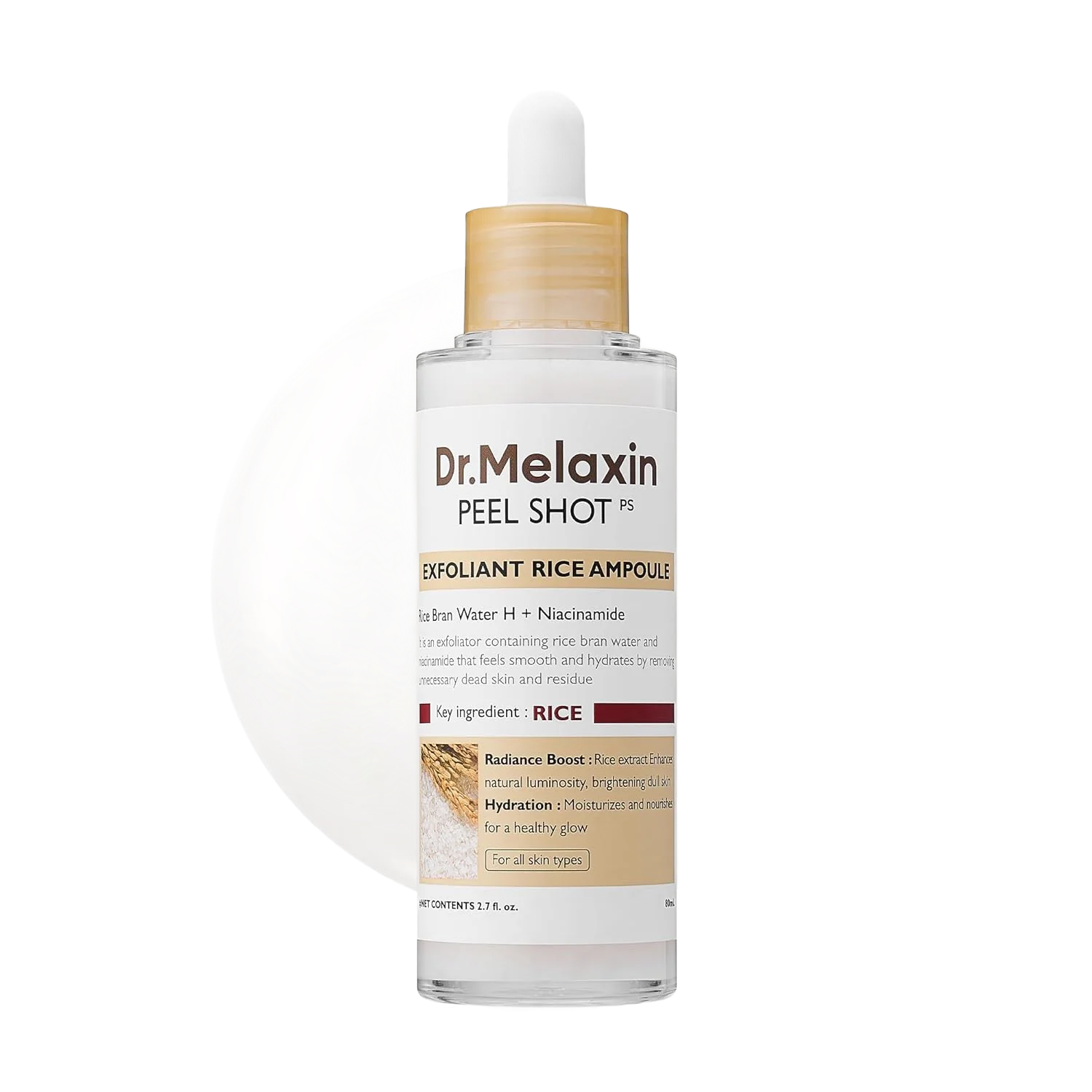 Dr.Melaxin PEEL SHOT EXFOLIATING WHITE RICE AMPOULE - 80ml