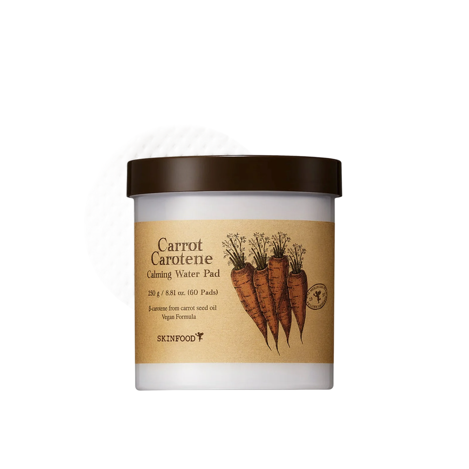 Skinfood Carrot Carotene Calming Water Pad - (60 Pads)