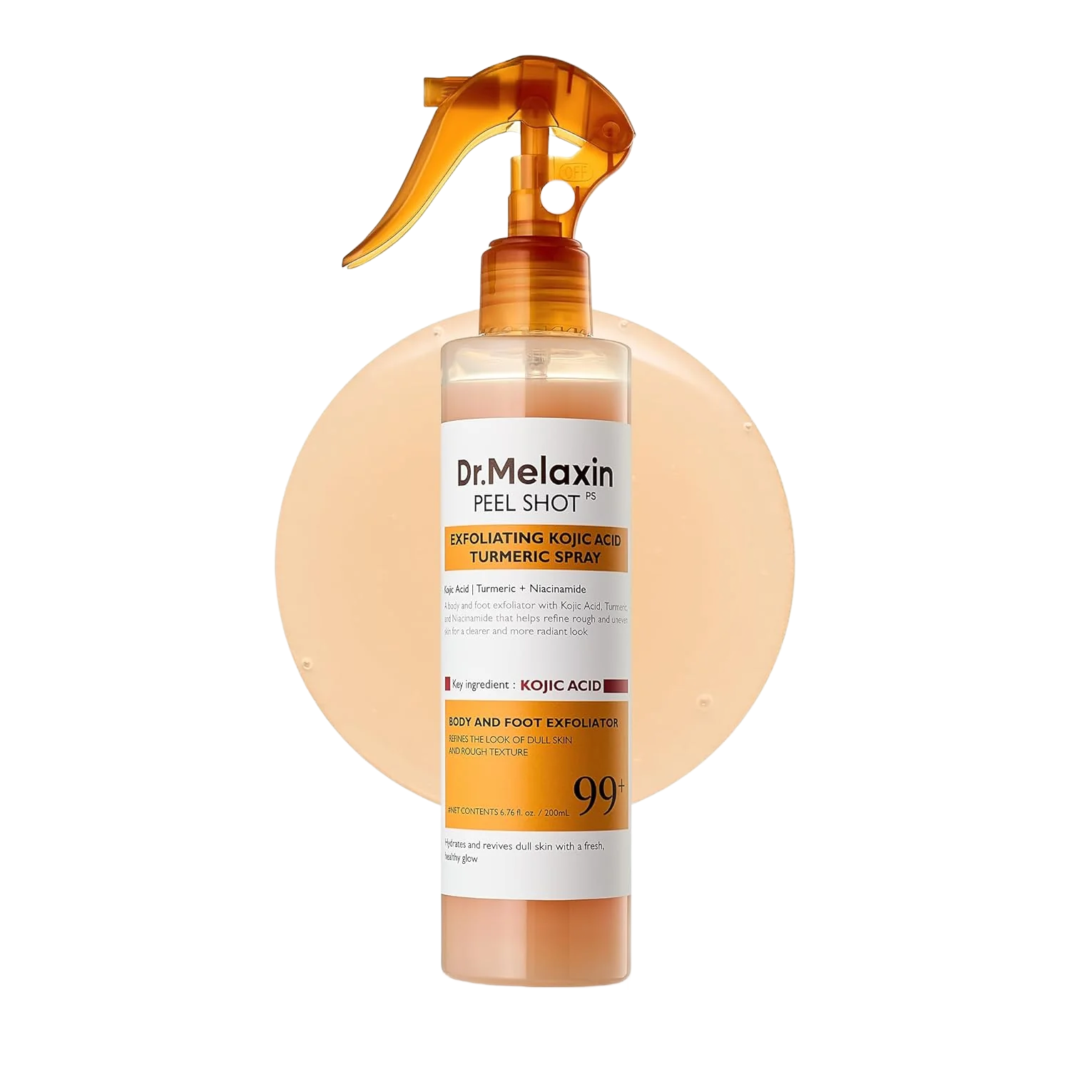 Dr.Melaxin PEEL SHOT EXFOLIATING KOJIC ACID TURMERIC SPRAY - 200ml